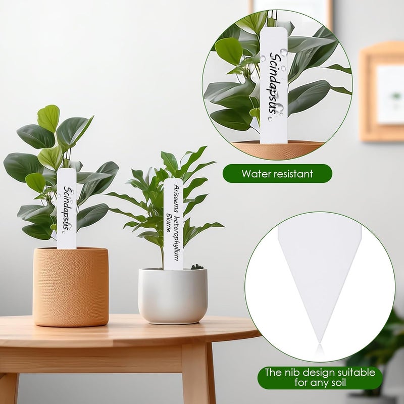 Darfukei Plant Labels 120PCS, Outdoor Waterproof Garden Markers, Plastic Nursery Seed Plant Tags with Bonus a Permanent Marking Pen, Gardening Gifts for Women Men… - Image 5